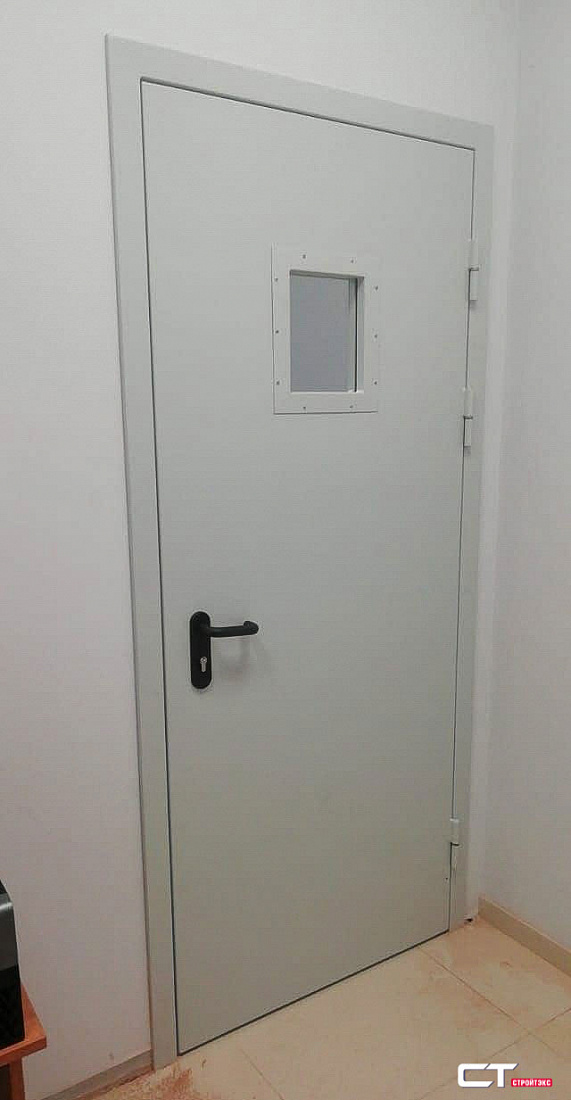 Дверь металлическая рентгенозащитная 3,0 Pb с остеклением Дверь металлическая рентгенозащитная 3,0 Pb с остеклением