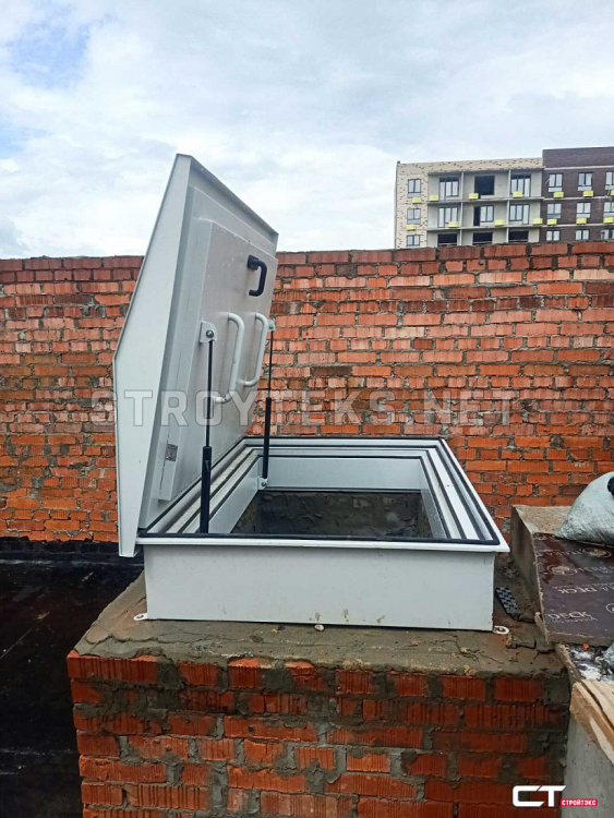 ЛПМК-1 EI-60 Люк противопожарный металлический выхода на кровлю 1000х1000мм ЛПМК-1 EI-60 Люк противопожарный металлический выхода на кровлю 1000х1000мм